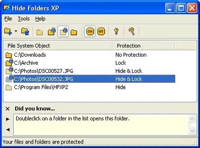 Hide Folders XP ver. 2.7