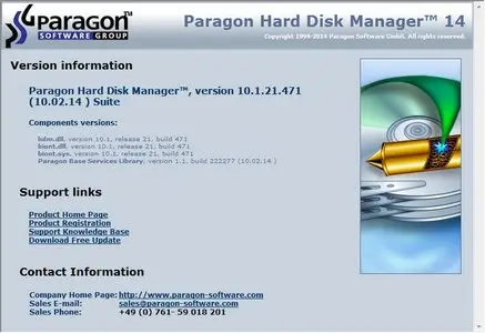 Paragon Hard Disk Manager 14 Suite 10.1.21.471 + Boot Media Builder