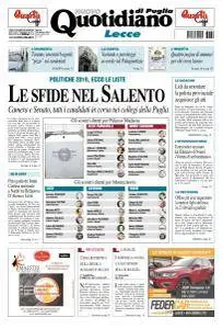 Quotidiano di Puglia Lecce - 30 Gennaio 2018