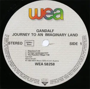 Gandalf - Journey To An Imaginary Land (WEA 58 258) (GER 1980) (Vinyl 24-96 & 16-44.1)