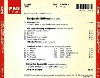 Felicity Palmer, Jill Gomez, John Whitfield - Britten: Phaedra; Les Illuminations; Five French Folksong (1995)