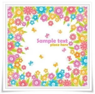 Amazing Vectors - Flower Frame