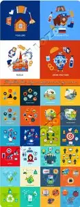 Templates flat design concept icon and sign vector 4