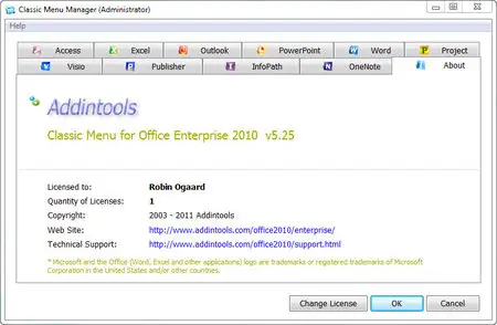 Classic Menu for Office Enterprise 2010 5.25 (x86/x64)