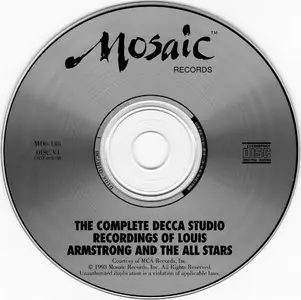 Louis Armstrong - The Complete Decca Studio Recordings of Louis Armstrong and The All Stars (1993) {6CD Box Set Mosaic MD6-146}