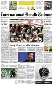 International Herald Tribune from Saturday, 29. June 2013