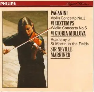 Viktoria Mullova, Sir Neville Marriner - Paganini: Concerto No.1, Vieuxtemps: Concerto No.5 (1989)