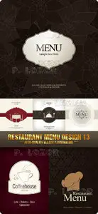Stock Vector - Restaurant Menu Design 13 