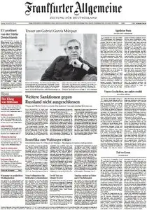 Frankfurter Allgemeine Zeitung vom Samstag, 19. April 2014