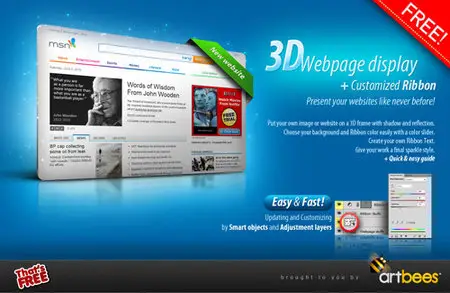 3D Web page Display by artbees