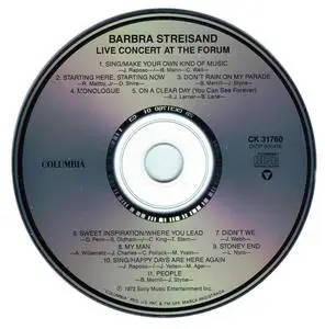 Barbra Streisand - Live Concert At The Forum (1972) [1989, Digitally Remastered]