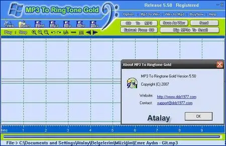Portable MP3 To Ringtone Gold 5.50