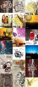 20 Music Illustrations Vector Set