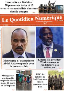 Quotidien Numérique d'Afrique – 01 février 2023