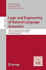 Logic and Engineering of Natural Language Semantics: 19th International Conference, LENLS19, Tokyo, Japan, November 19–2