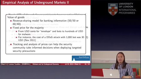 Coursera - Malicious Software and its Underground Economy: Two Sides to Every Story [repost]