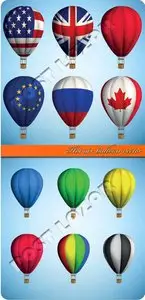 Hot air balloon vector