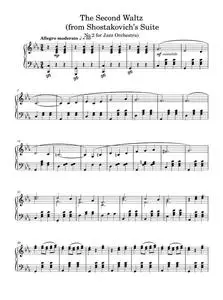 The Second Waltz - André Rieu, Johann Strauss Orchestra (Piano Solo)