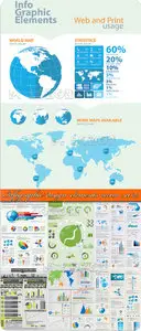 Infographic design elements vector set 23