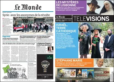 Le Monde - 15 & 16 May 2011 (+ Supplement)