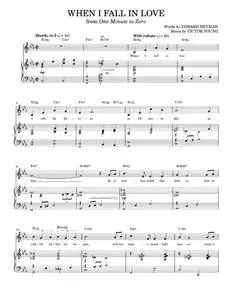 When I Fall In Love - Victor Young (Piano Vocal)