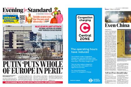 London Evening Standard – March 04, 2022