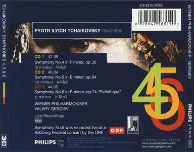 Valery Gergiev, Wiener Philarmoniker: Tchaikovsky: Symphony No. 4, 5 & 6 (2005)