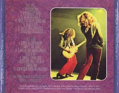 Led Zeppelin - Return To Paris Theatre 1971 (2CD) (----)