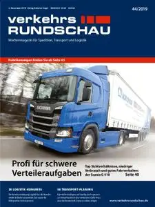 VerkehrsRundschau - 29. Oktober 2019