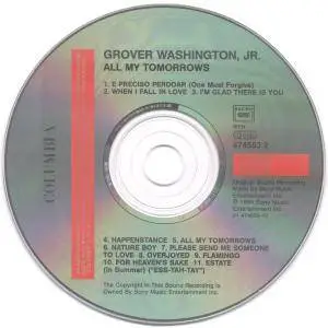 Grover Washington, Jr. - All My Tomorrows (1994) {Columbia}