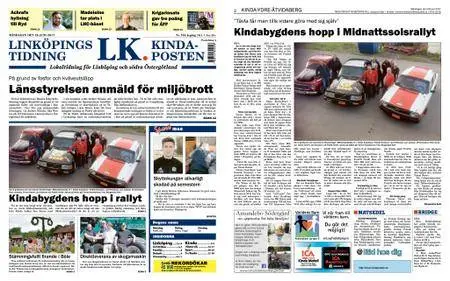 Linköpings Tidning & Kinda-Posten – 26 juni 2017