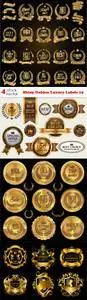 Vectors - Shiny Golden Luxury Labels 19