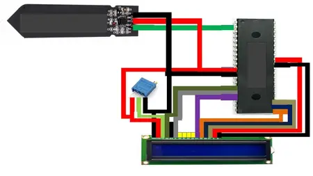PIC16F877A: Water Level, RFID & Soil Sensor Project