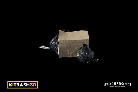 Kitbash: Storefronts - Sidewalk Trash A GMLR2MC