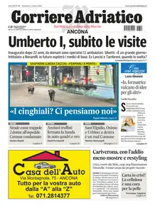 Corriere Adriatico Ancona - 2 Marzo 2025