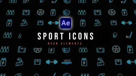 Sport Neon Icons 53564336