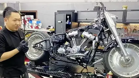 Harley Davidson Soft Tail Fat Boy Disassembly And Assembly
