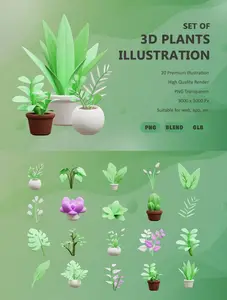 EE - 3D Plants Illustration 9UFYW8C