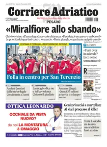 Corriere Adriatico Pesaro - 25 Settembre 2025