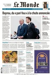 Le Monde du Dimanche 7 et Lundi 8 Septembre 2025