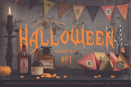 CreativeMarket - The Magical Halloween Party Kit