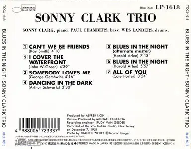 Sonny Clark Trio - Blues in the Night (2004)
