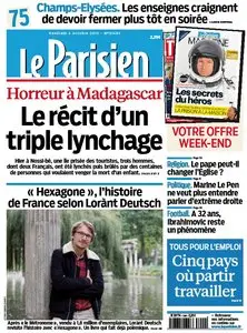 Le Parisien  + Journal de Paris du Vendredi 4 Octobre 2013