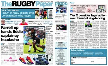 The Rugby Paper – January 20, 2019