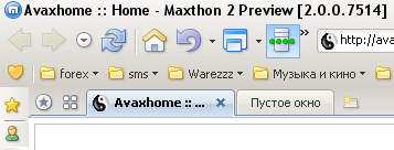 Maxthon 2.0.0.7514 Preview