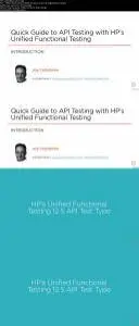 Quick Guide to API Testing with HP's Unified Functional Testing (2016)