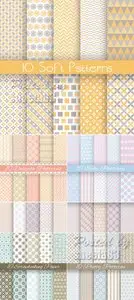 Cute Pastel Patterns Vector
