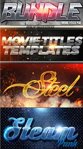 GraphicRiver - Movie Titles PSD Template Bundle