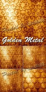 Stock Photo - Golden Metal Textures 2