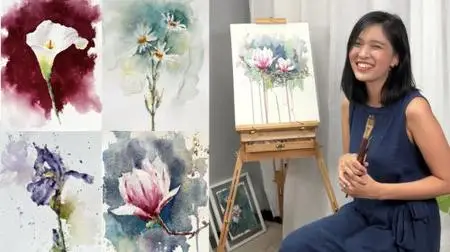 Expressive Watercolor Flowers: Painting with Expression, Freedom and Style